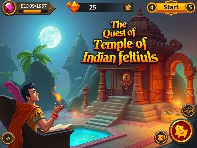 Temple Gem Quest Indian festival event